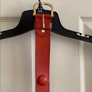 Red Leather cherry belt